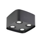 Eglo Ceiling Spot Arenzano Steel Black 18.8W 1380lm - 830 Warm White | Dimmable - Suitable for GU10