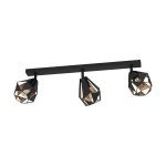 Eglo Ceiling Light Carlton 7 Steel Black Copper | IP20 - Suitable for 3x E27 