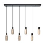 Eglo Pendant Maione Steel Black | IP20 - Suitable for 6x E27 