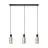 Eglo Pendant Maione Steel Black | IP20 - Suitable for 3x E27 