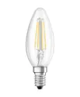 Ledvance Classic LED E14 Candle Filament Clear 4.2W 470lm - 927 Extra Warm White | Best Colour Rendering - Dimmable - Replaces 40W
