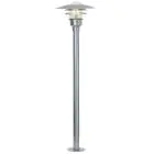 Nordlux Lønstrup 32 Pedestal Lamp Steel and Glass Grey | 320mm - IP44 - Suitable for E27