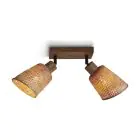 Good&Mojo Ceiling Light Java Bamboo Brown | Suitable for 2x E27 