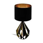 Eglo Table Lamp Carlton 5 Steel Black Copper | IP20 - Suitable for 1x E27 