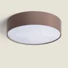 Bright Choice LED Ceiling Round Textile Brown | 500mm - Suitable for 3x E27 – Max 40W